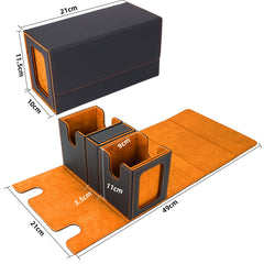 AFIING card storage cover mat provides padding and a smooth surface during play.