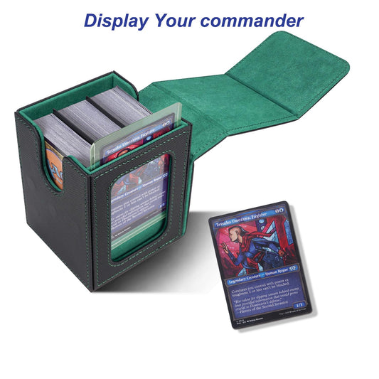 AFIING box holds 100 double-sleeved cards for organized play.