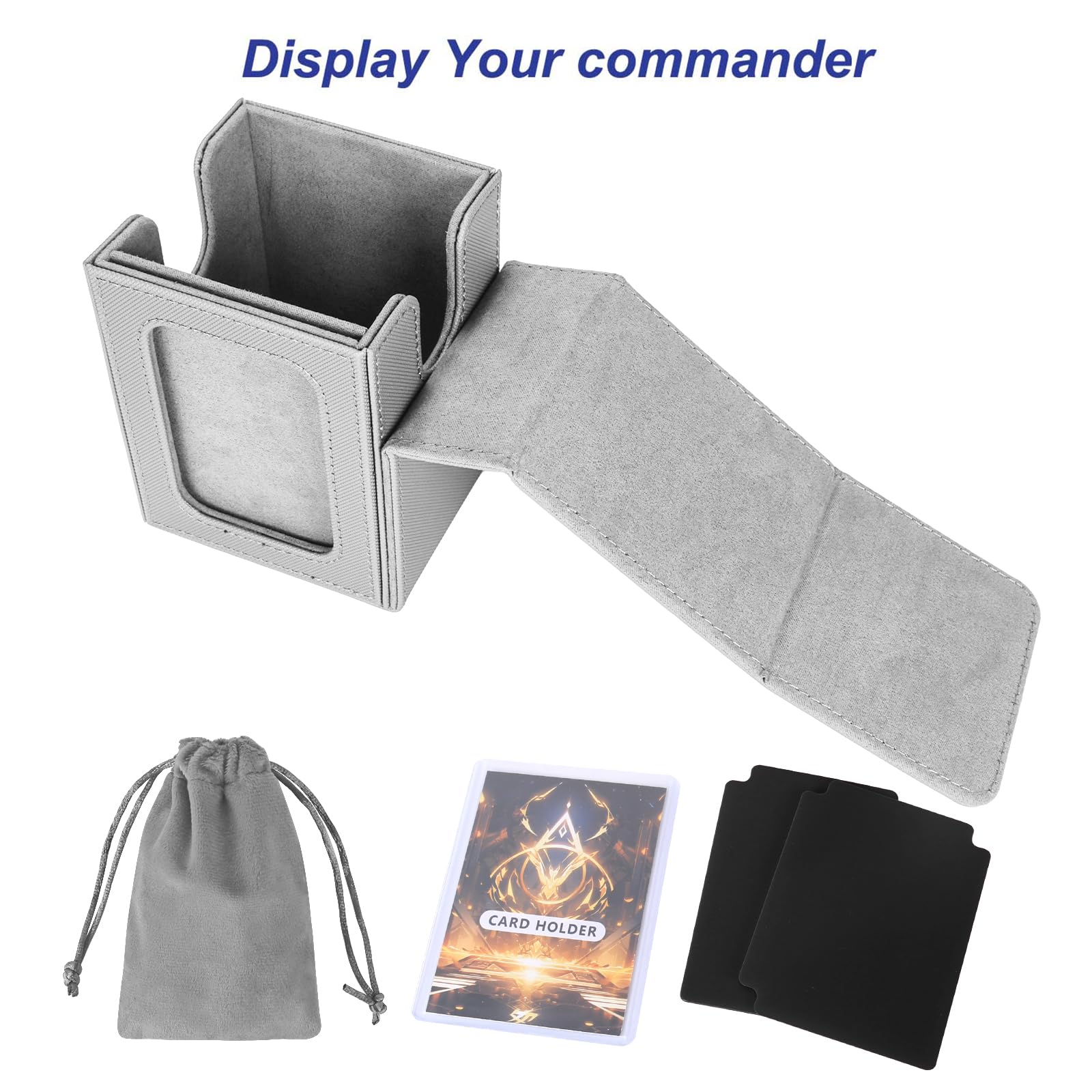 AFIING deck box closes securely via magnets for safe travel and storage