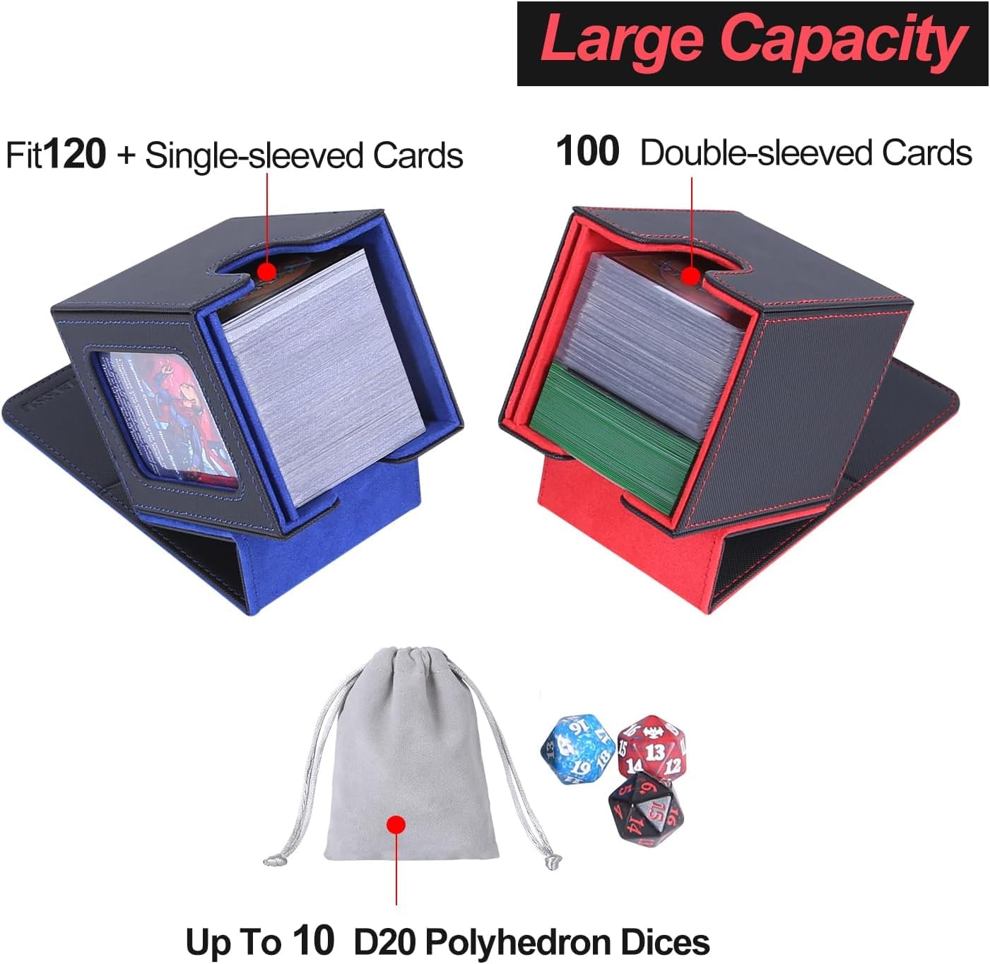 AFIING PU leather shell protects cards during transport