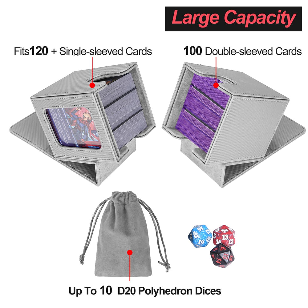 AFIING PU leather shell protects cards during transport with soft microfiber lining