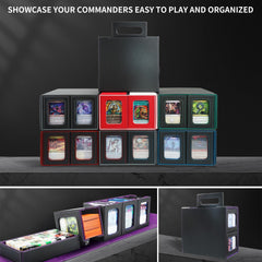 AFIING Portable handle design makes the box easy to carry to games.
