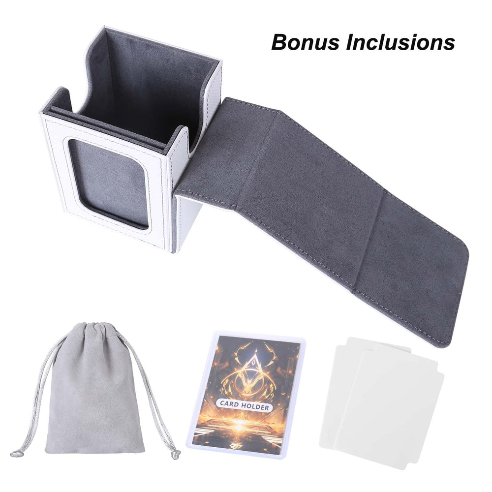 PU leather shell protects cards during transport with magnets