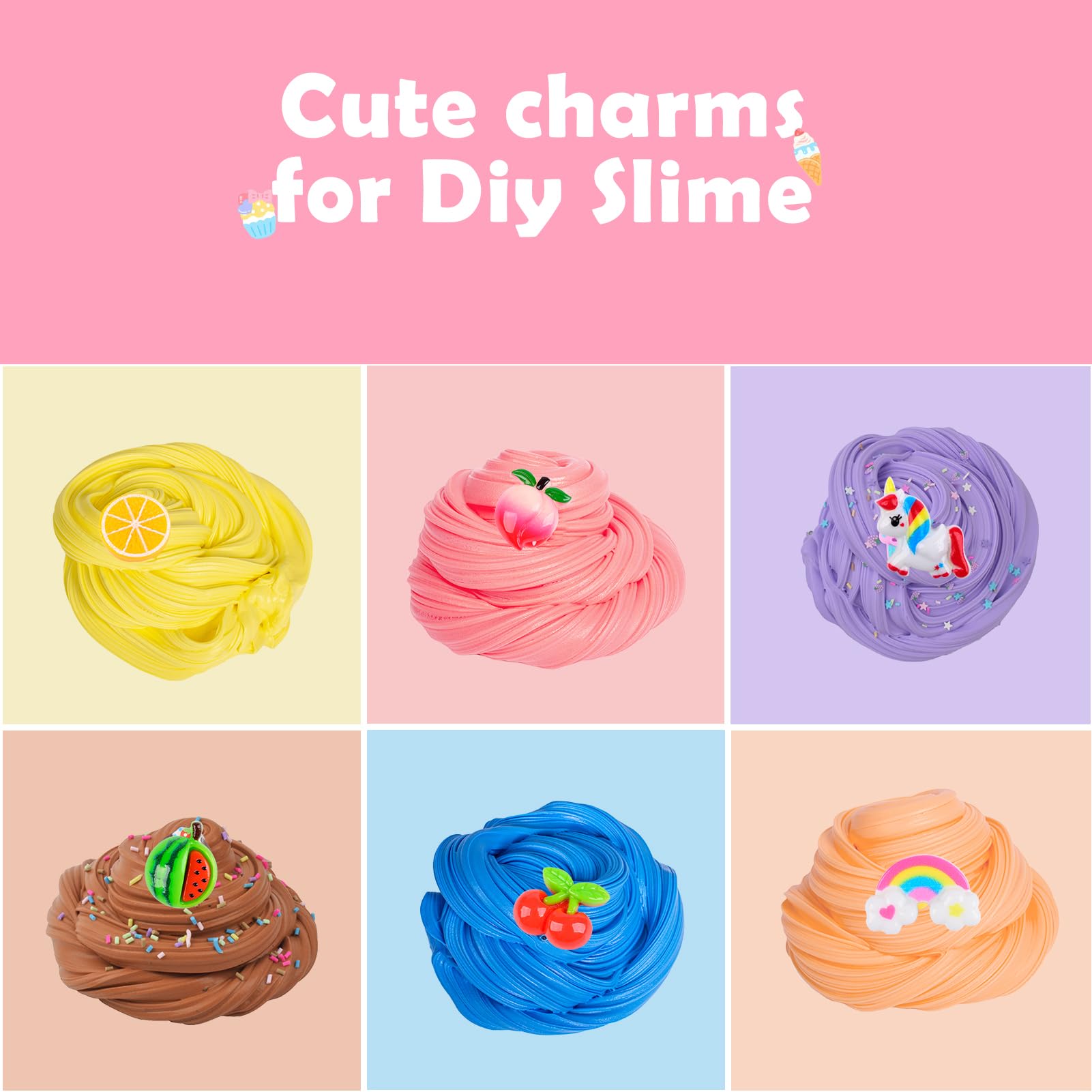 Afofall butter slime kit includes two slice packs for mix-and-match fun