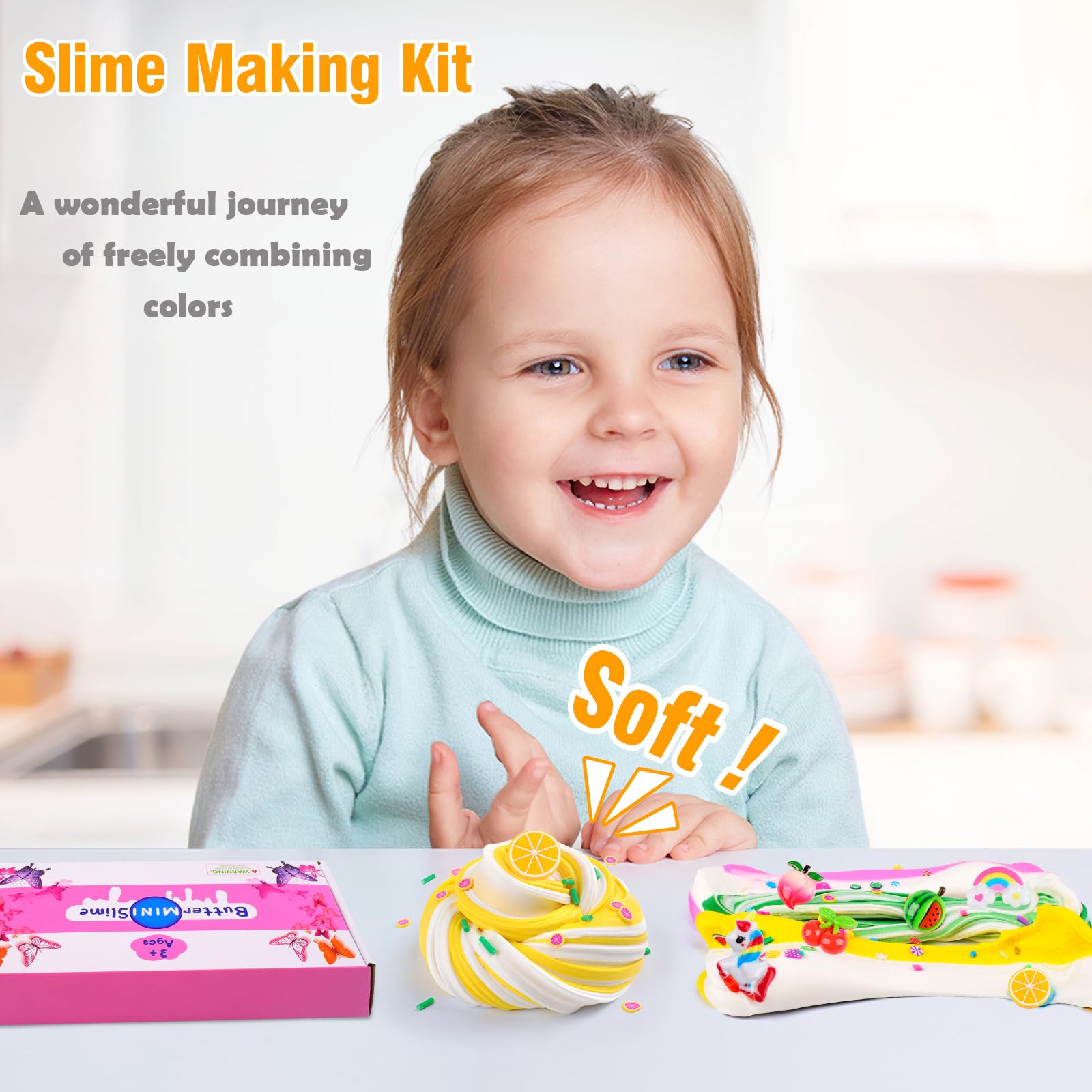 Afofall resin accessories enhance imaginative slime scenes and crafts