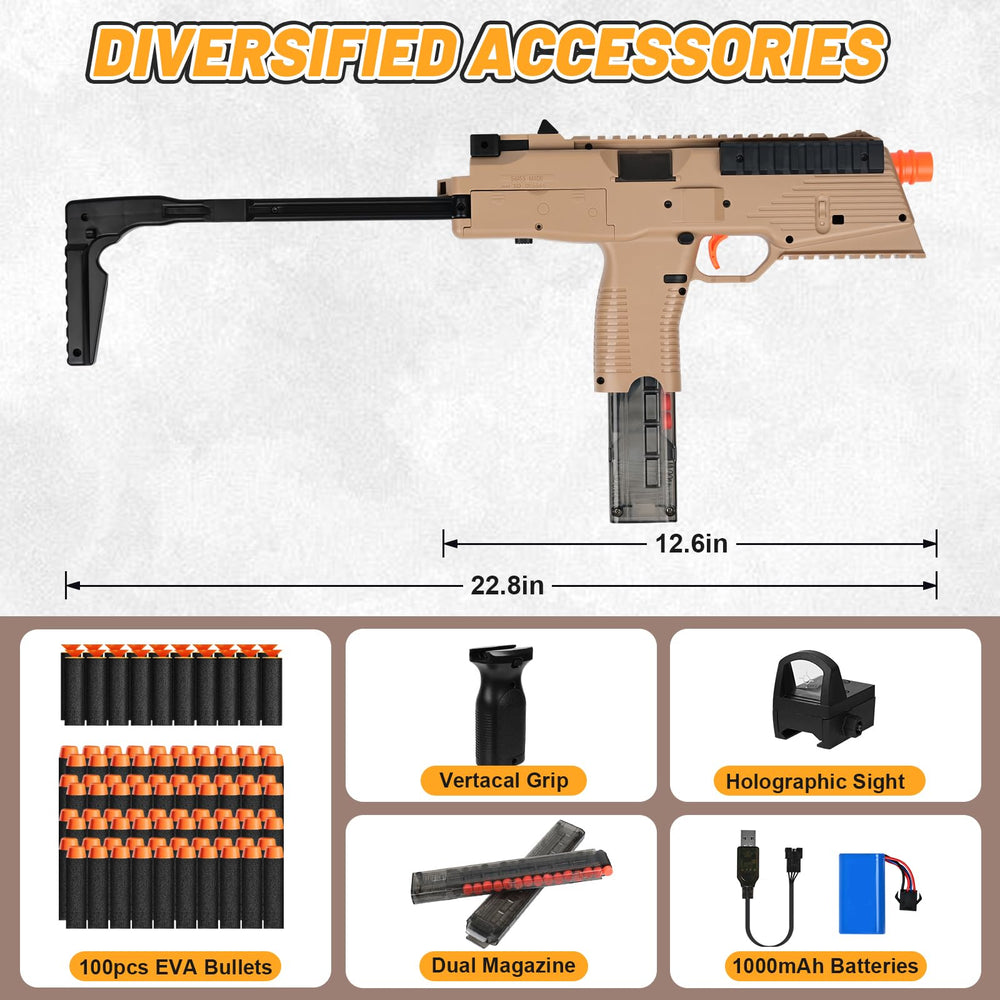 Afqjf MP9 double magazines to improve reload speed during group games.