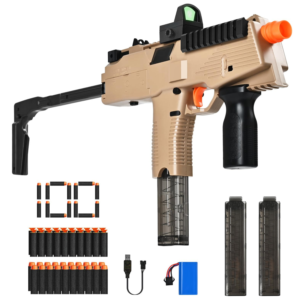 Afqjf MP9 toy gun assembled for realistic backyard play and quick action.