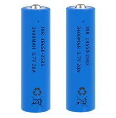 AFSONGOO 18650 rechargeable battery with 3400mAh capacity for mini fans and RC cars.
