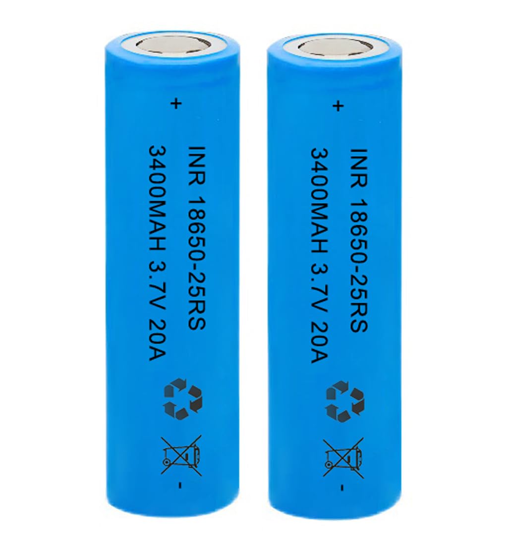 AFSONGOO 2-pack battery set shown with packaging and safety labels.
