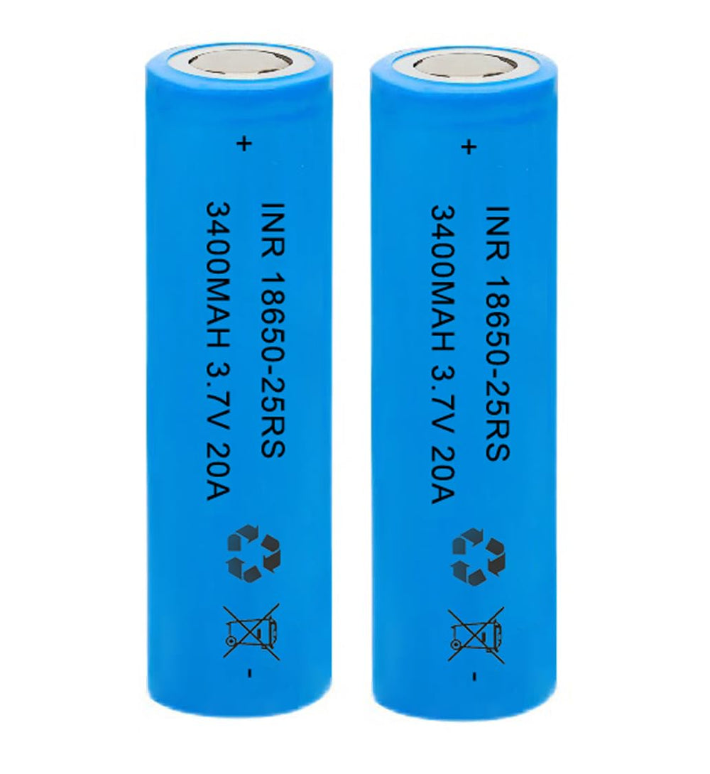 AFSONGOO 2-pack battery set shown with packaging and safety labels.