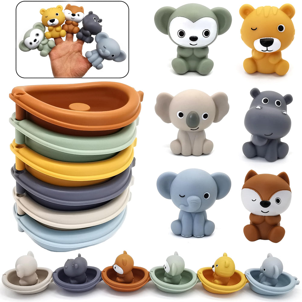 AFUDO bath toys with floating boats for bath time fun and play
