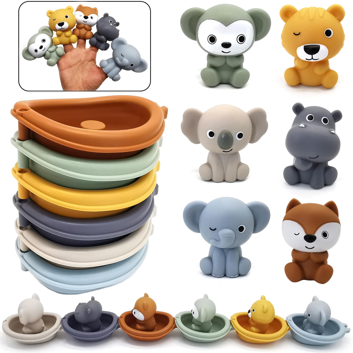 AFUDO bath toys with floating boats for bath time fun and play