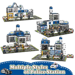 AFUNX city-scene police station build inspires collaborative storytelling and teamwork.
