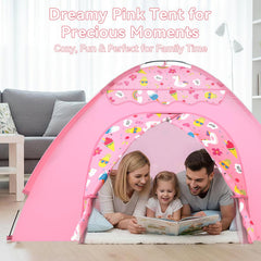AFUNX canopy tent includes hooks to hang lights or decor.
