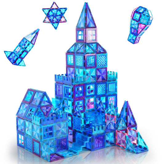AFUNX magnetic tiles 116pcs for imaginative construction fun