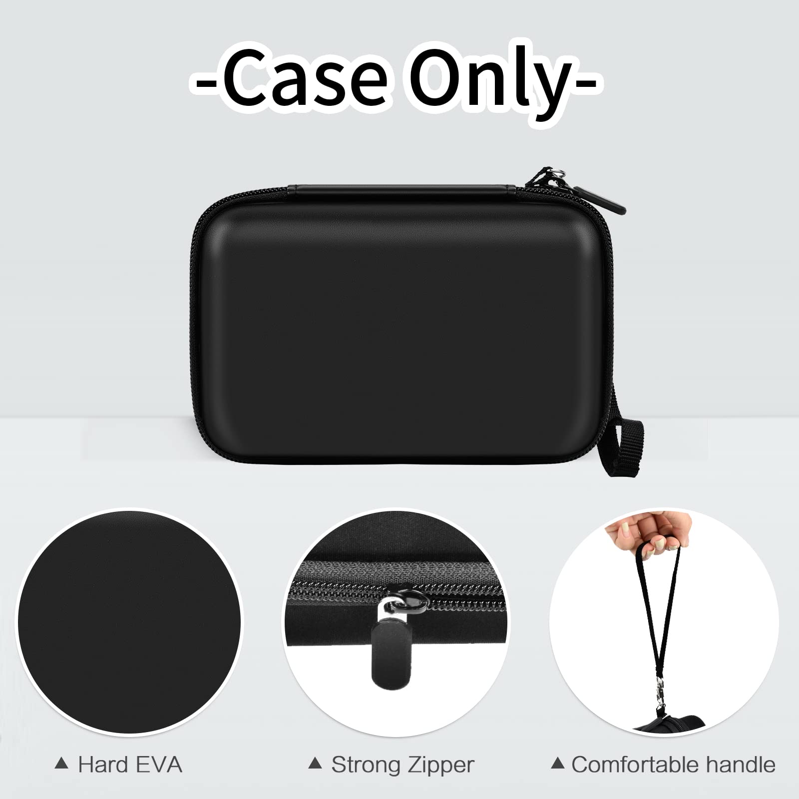 Againmore hard case interior keeps console and accessories organized