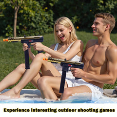 Agard gel ball blaster designed for safe outdoor backyard battles.