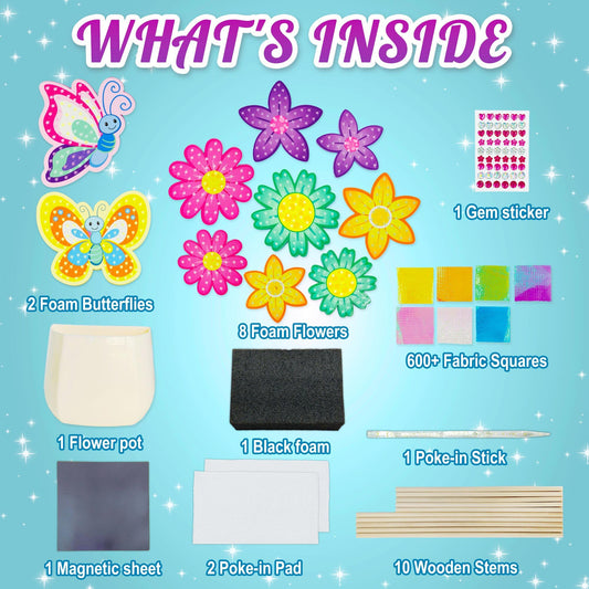 AGENTLAN fabric squares 600+ — diverse color options for bright, creative petals