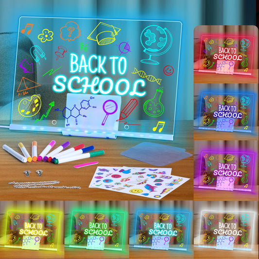 AGENTLAN LED Drawing Board colors display for vibrant kid art and learning notes