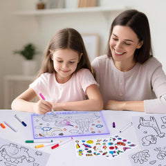 AGENTLAN LED Drawing Board markers included for bold erasable drawings