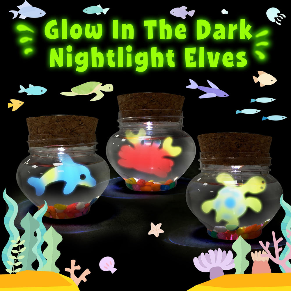 AGENTLAN glow-in-the-dark gel lights up the elf world after dusk.