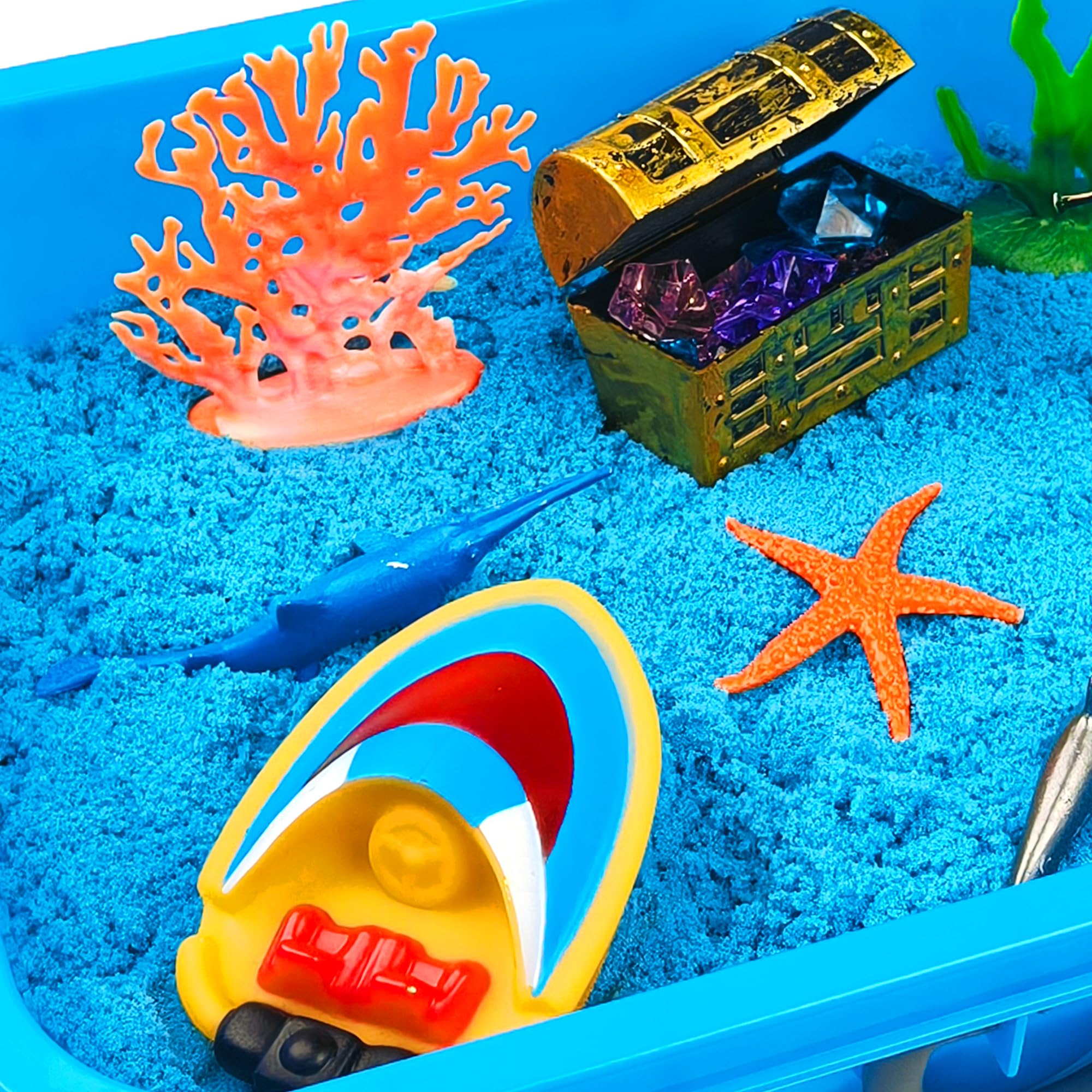 AGENTLAN Ocean Sensory Bin sensory sand for textured play.