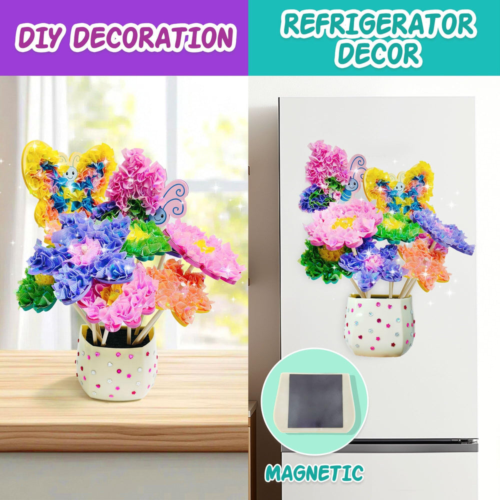 AGENTLAN plastic pot with magnetic sheet — a durable, decorative base for displays