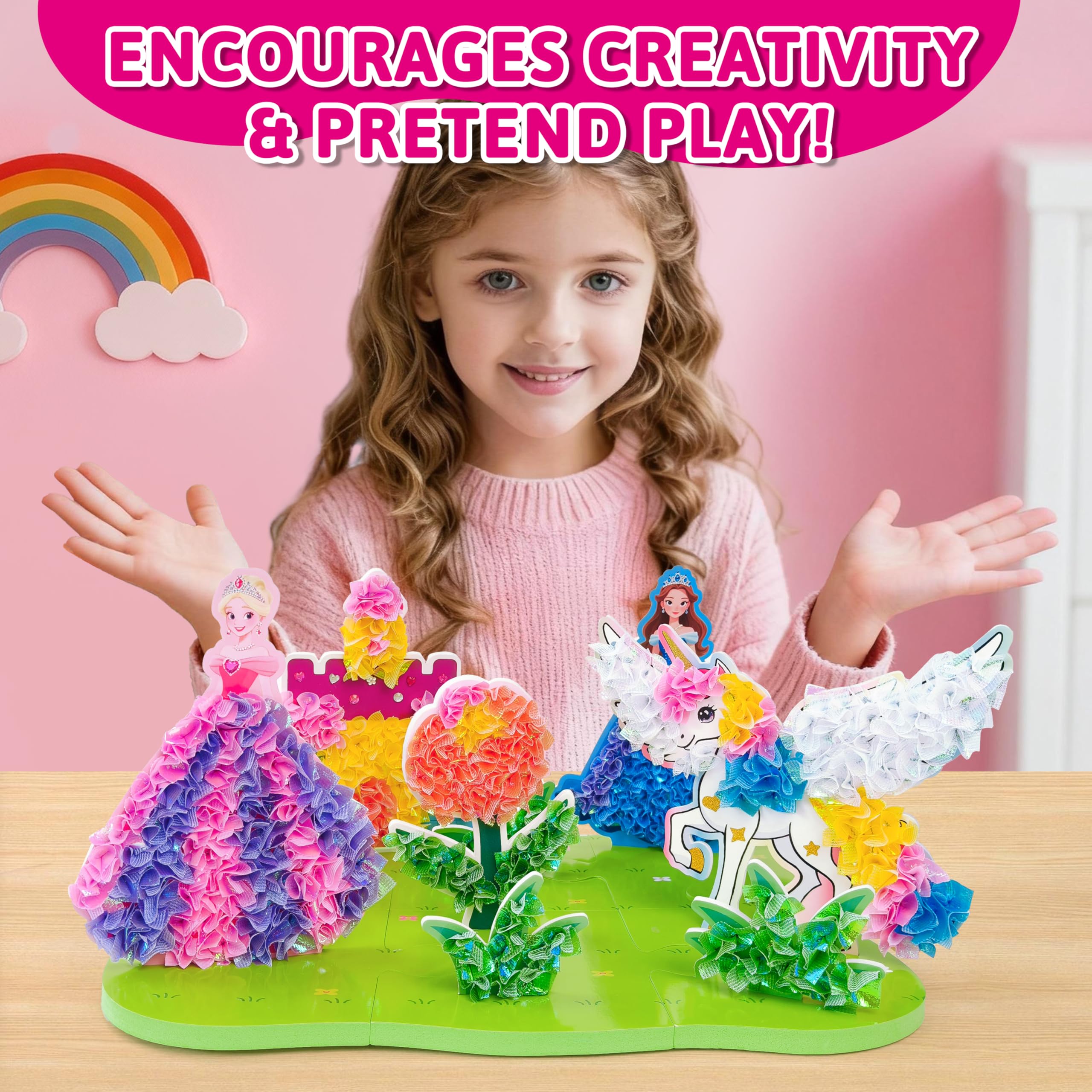 AGENTLAN Poke Art Princess Kit durable materials give long-lasting fun for kids’ crafts.