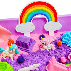 AGENTLAN Pink sensory sand inviting tactile exploration for creative scenes.