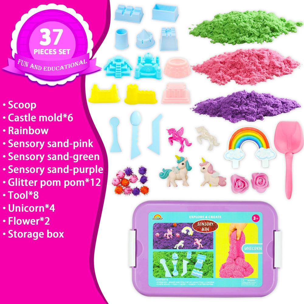 AGENTLAN Unicorn rainbow tool set encourages colorful, hands-on learning during play.