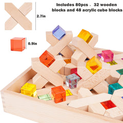 Agirlgle gift-ready blocks set makes a thoughtful present for birthdays or holidays.