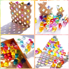 Agirlgle toddler learning playtime blocks promotes hands-on exploration and problem-solving through stacking.