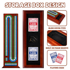 Agirlgle wooden cribbage board burr-free-surface ensures smooth card handling.