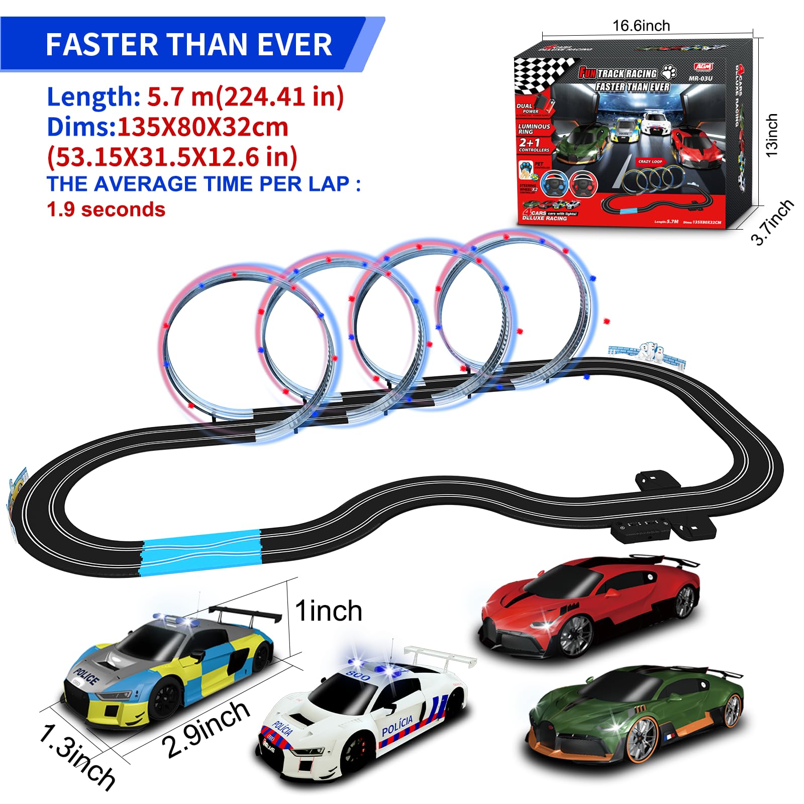 AGM MASTECH dual power modes for flexible, portable racing