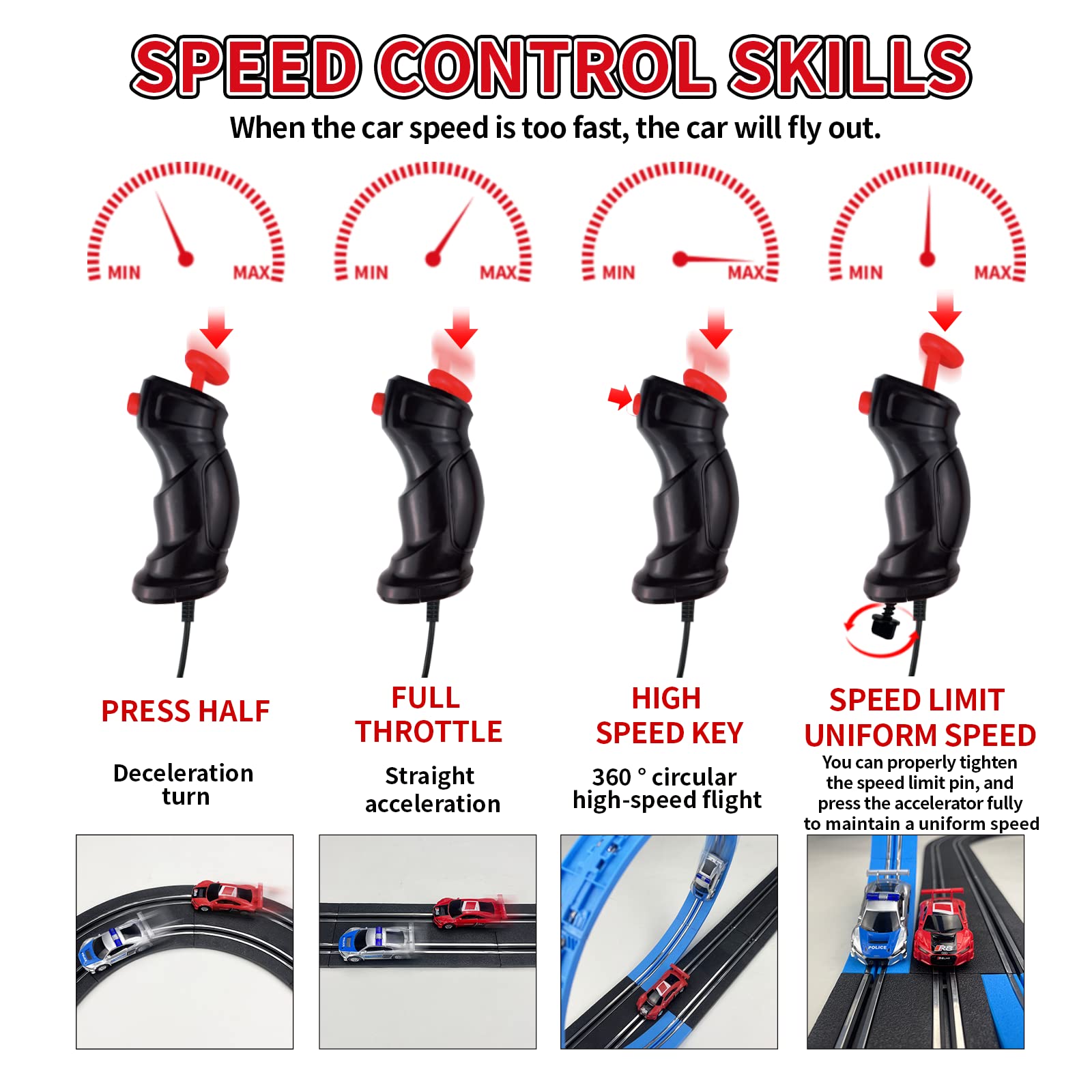 AGM MASTECH durable ABS plastic construction for long lasting racing