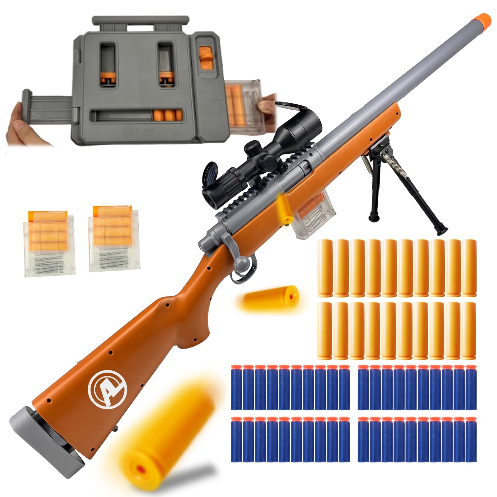 AGM MASTECH M24 soft bullet toy gun with shell ejecting design for realistic play outdoors