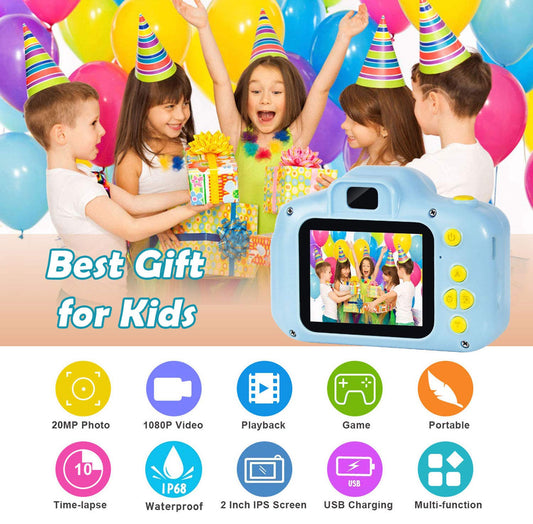 Agoigo Kids Waterproof Camera with underwater case ready for pool and beach moments