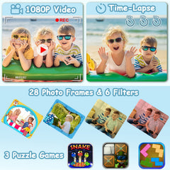 Agoigo Kids Waterproof Camera travel-ready for adventures with children ages 3–12