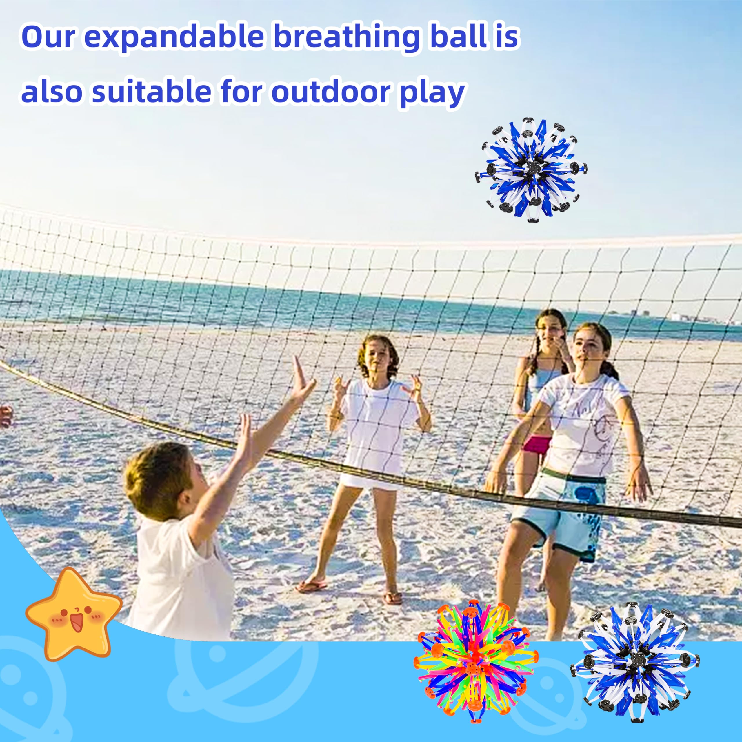 AGSIXZLAN ABS breathing ball in use for deep breathing and stress relief