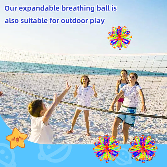 AGSIXZLAN colorful sphere in hands promoting mindful breathing