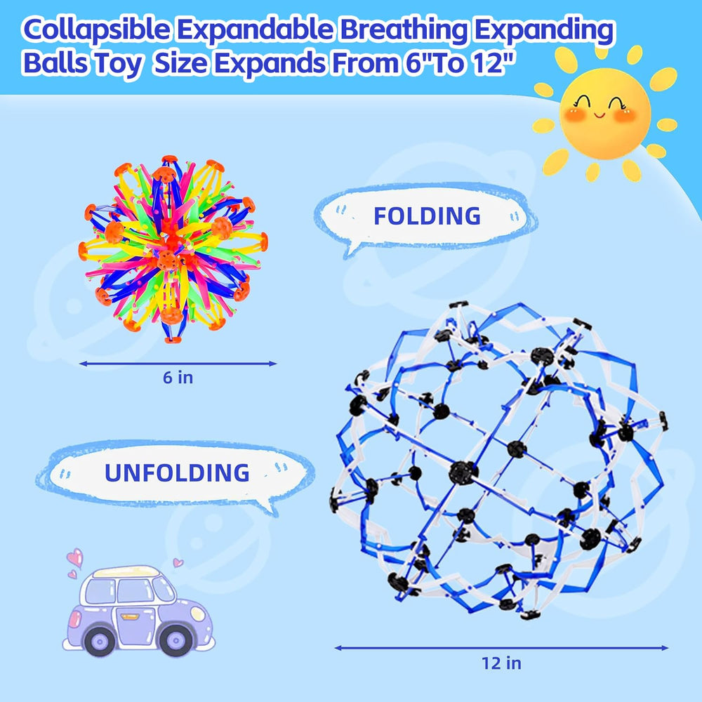AGSIXZLAN two-pack expanding sphere expands from 6 to 12 inches for sensory play