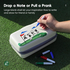 AGUstrike ball line marker for precise putt alignment.