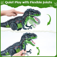 AHCo T-Rex with detailed 3D eyes for a lifelike appearance during play.
