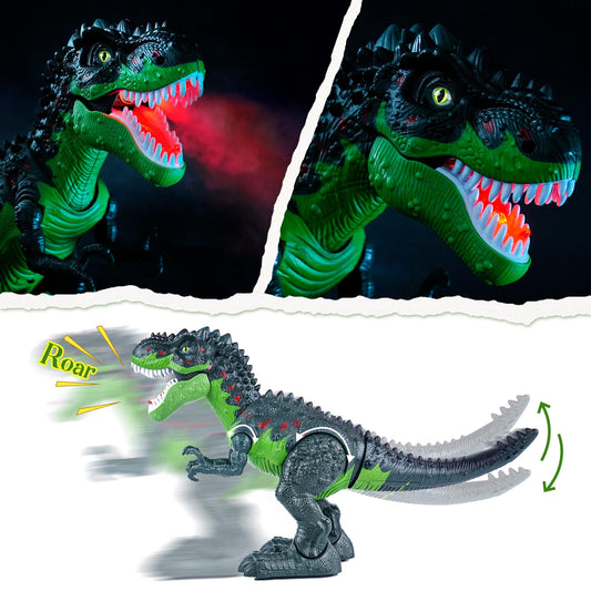 AHCo T-Rex mist spray showcasing water mist for dramatic pretend scenes.