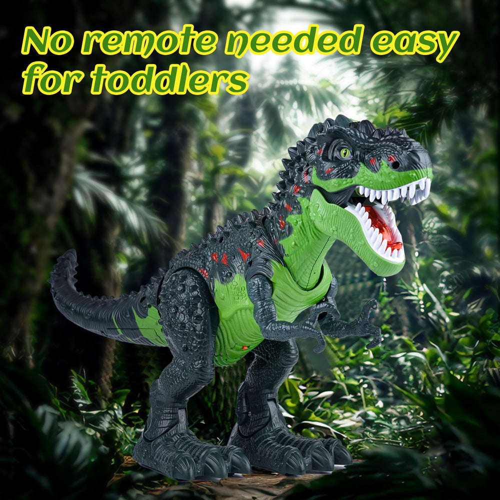 AHCo T-Rex soft green body with red accents appeals to young fans.