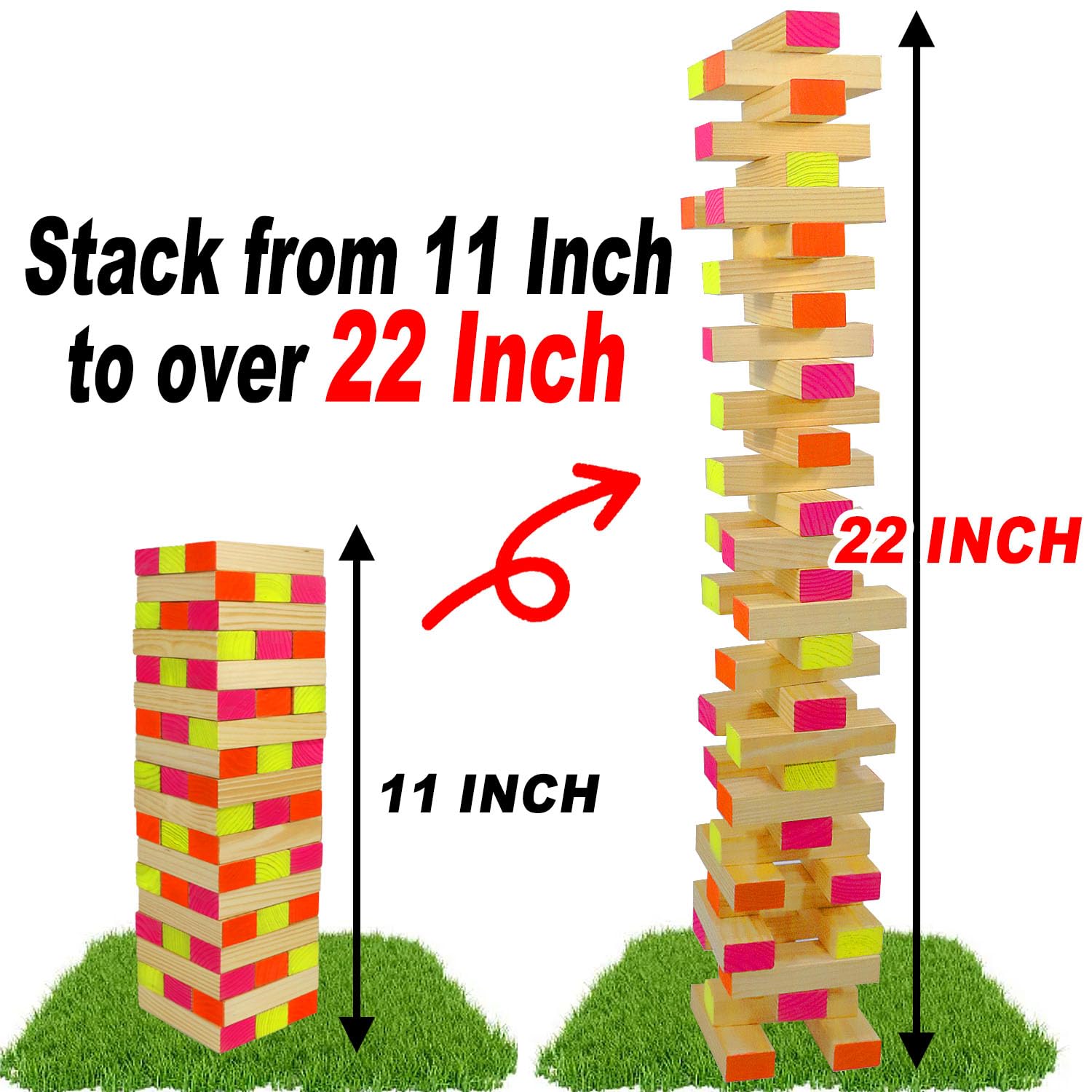 Ahuimeius tower with tricolor dice enhances strategic play during glow sessions.