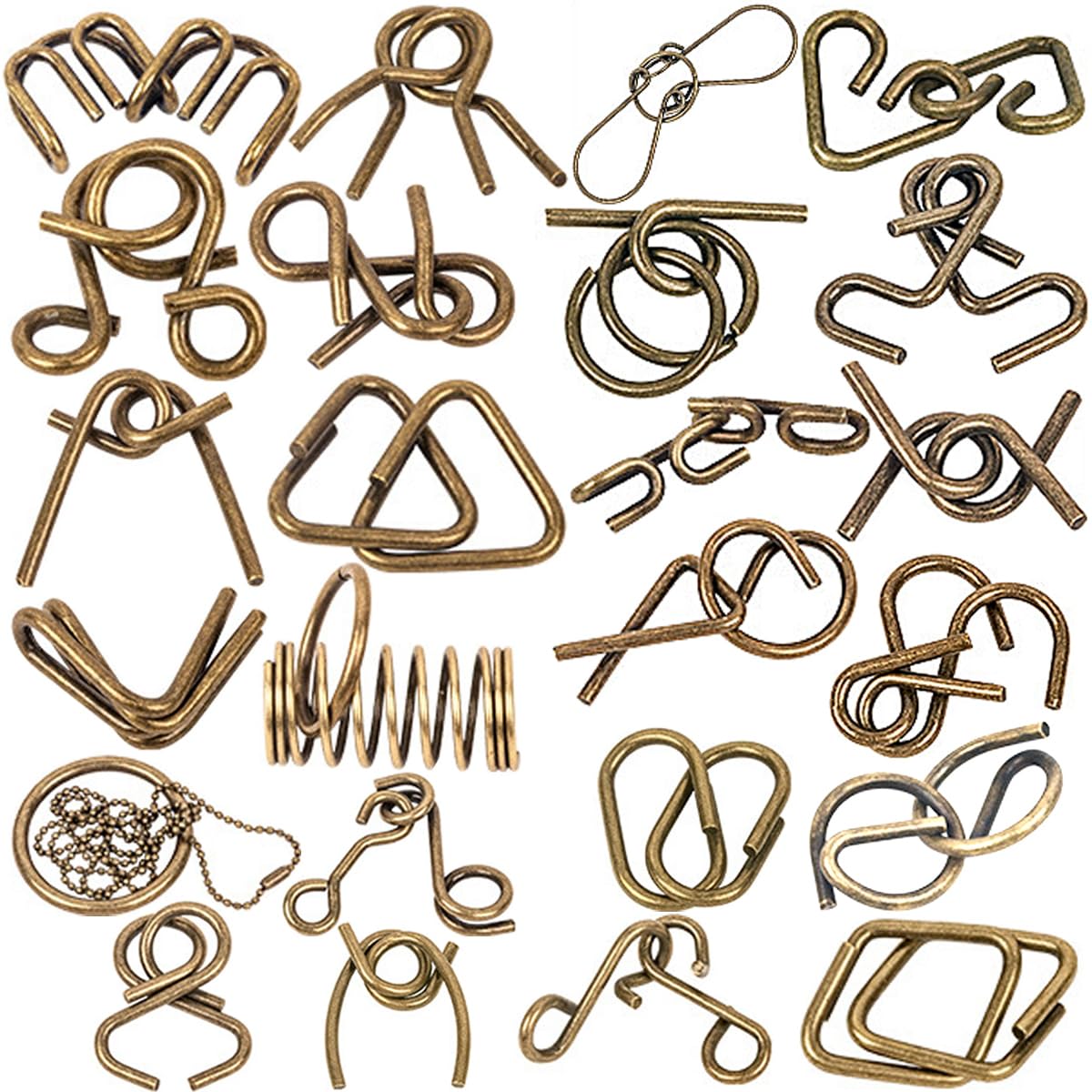 Ahyuan bronze-finish metal puzzle with timeless appeal.