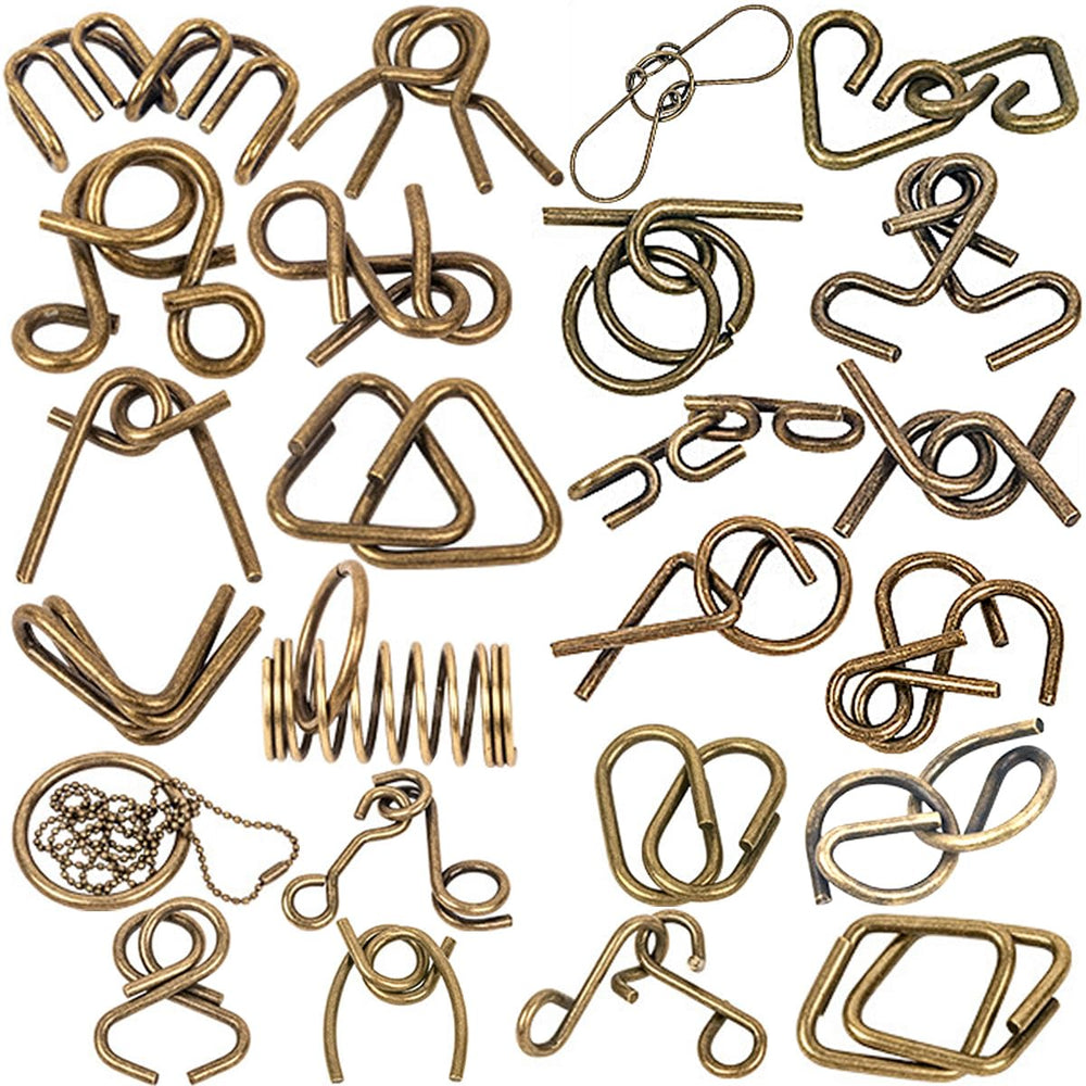 Ahyuan bronze-finish metal puzzle with timeless appeal.