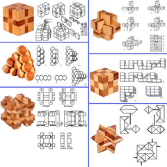 Ahyuan burr puzzle assembly challenges grow problem-solving skills through repeated manipulation.