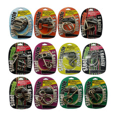 Ahyuan Large Brain Teaser Puzzles Gift Box display showcases varied styles for educational play.